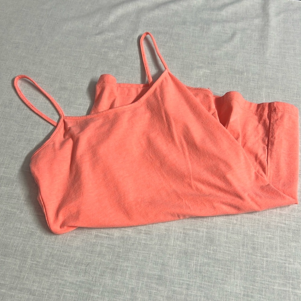 🌞 No boundaries orange spaghetti string cami tan… - image 13